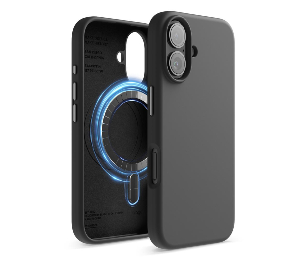 Elago Magnetic Silicone do iPhone 16 Black ES16MSSC61-BK - 1278751 - zdjęcie